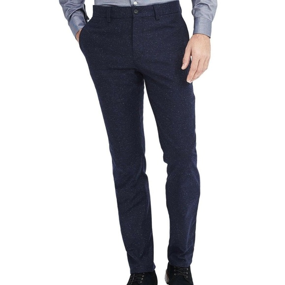 Banana Republic Emerson Wool-Blend Pants 35/32 Navy - Picture 1 of 3